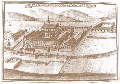 F.B. Werner. Klasztor w Paradyżu - XVIII w.